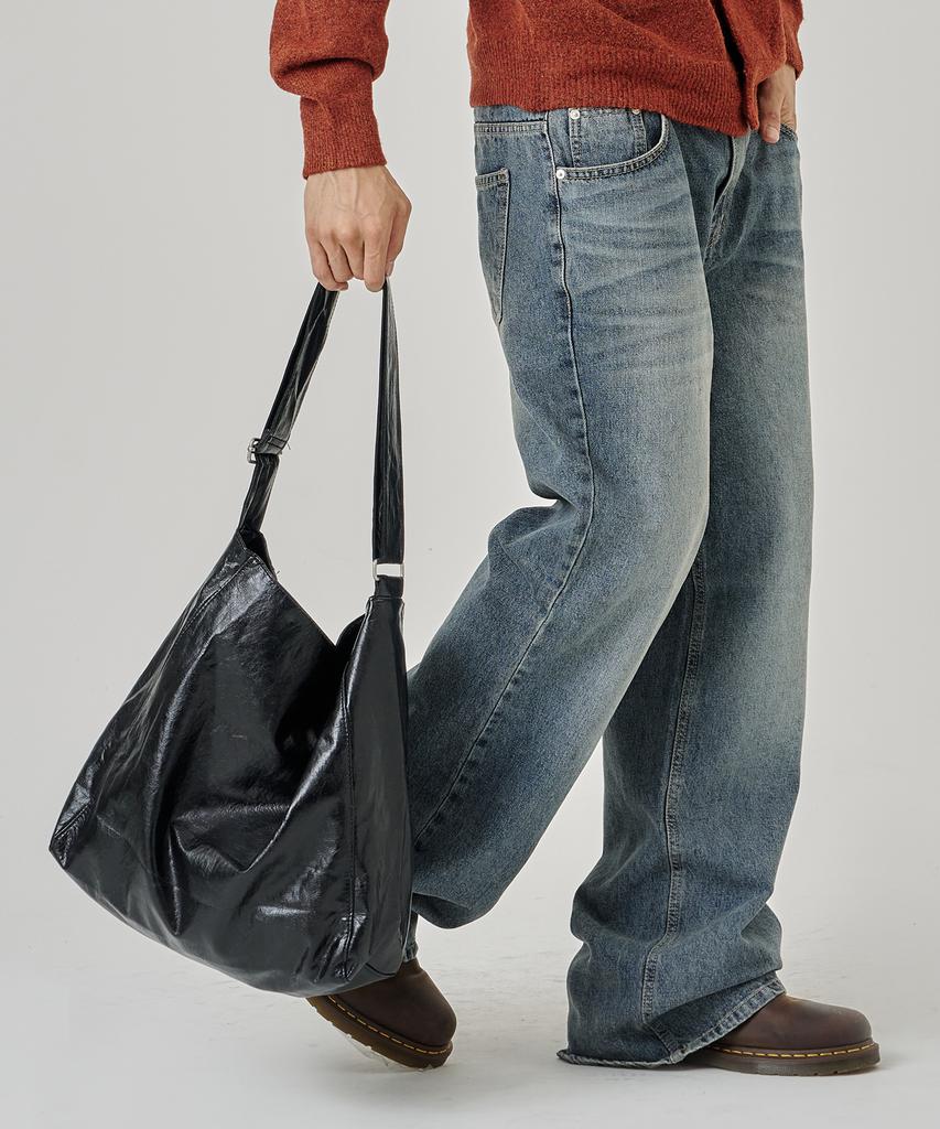 The-Abon Niji Faux Leather Crossbody Bag Brown