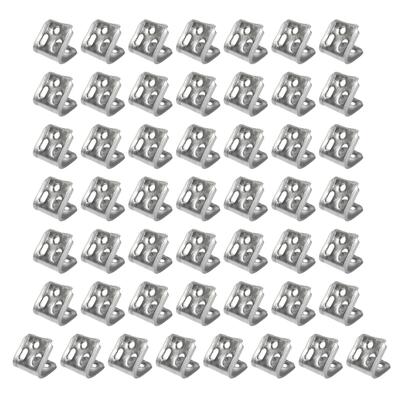 50 Pièces Clips Ressort de Canapé à 5 Trous Crochets de Ressort de Canapé Cintres Pinces Fixes Pour Renforcement de Meubles Installation Rapide
