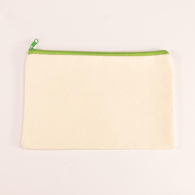Creative Zipper Canvas Pencil Case & Custom Cosmetic Clutch Bag