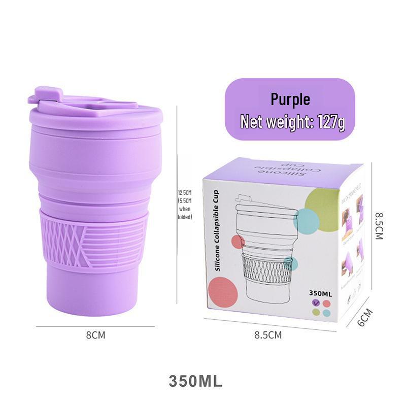 

Силіконова складна пляшка для води в наявності, стаканчик для використання на відкритому повітрі, стійка до високих температур, портативна та зручна для зберігання спортивна пляшка. 180ml