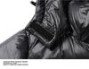 Men's High-End Black and Gold Cotton Hooded Winter Jacket – Warm, Thick, Windproof, Cold-Resistant Outerwear