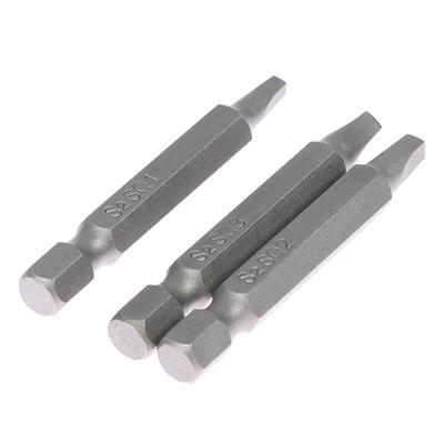 3 Adet 50/100 Mm Sq2 Kare Başlı Tornavida Ucu Tornavida Uçları Alet Seti S2 Çelik Tornavida Uçları Onarım İçin El Aleti Uç Kiti