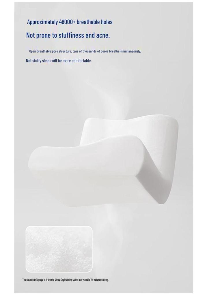 Gray Mesh Memory Foam Neck Support Pillow - High/Low Design, Non-Collapsing, Pressure-Relief Comfort