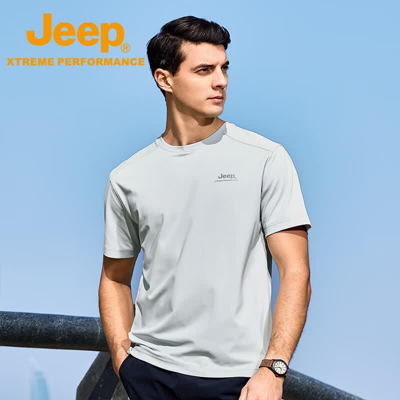 Jeep Men's Outdoor Quick-Dry Short Sleeve T-Shirt