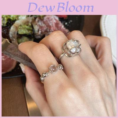 Elegant 2023 Vintage Baroque Pearl Ring For Women Adjustable Geometric Design