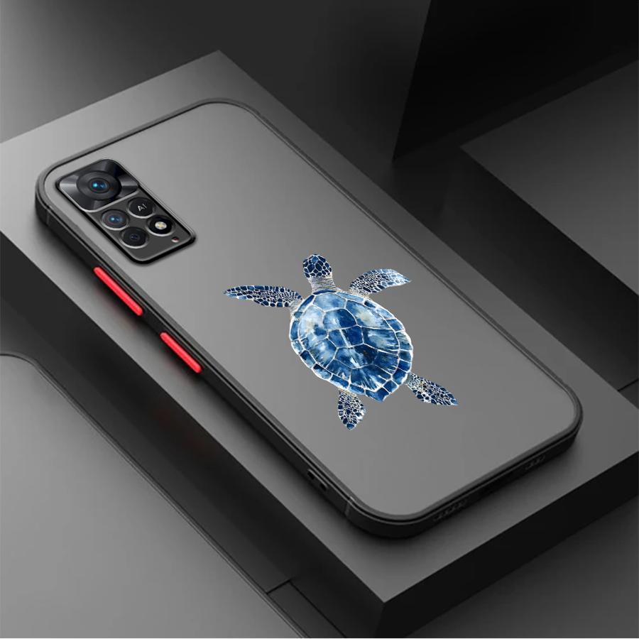 Funda Back Phone Cover Case for Xiaomi Redmi Note 15 Pro 13 A4 14C 9S 12 10 14 11 13C Creative Whales Turtles