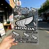 WKB5  FOR HONDA RACING Multi Scene Waterproof Reflective Scratch Cover Stickers Fit Auto Motorcycle Helmet Refrigerator Water Cup