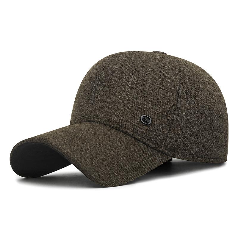 Cold-Proof Ear Protection Hat Men's Outdoor Winter Hat Middle-Aged and Elderly Baseball Cap Warm Outdoor Cap