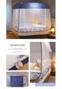 Mongolian Yurt No-Install Anti-Fall Mosquito Net | Encrypted Square Tent for 1.5m-1.8m Bed