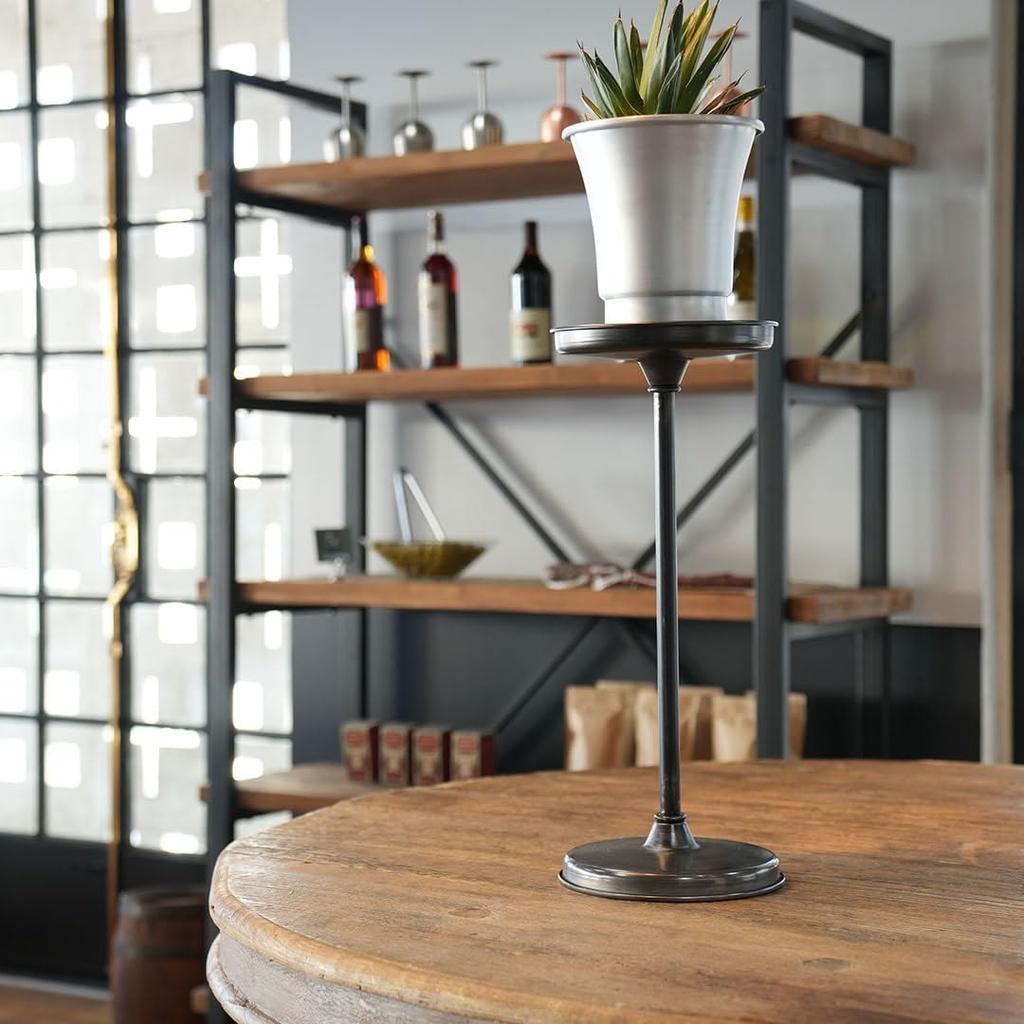 Dulton Tray Stand RAW A smart sign for your height POP side table - storefront, adjustable, display, RNZ-0624RW