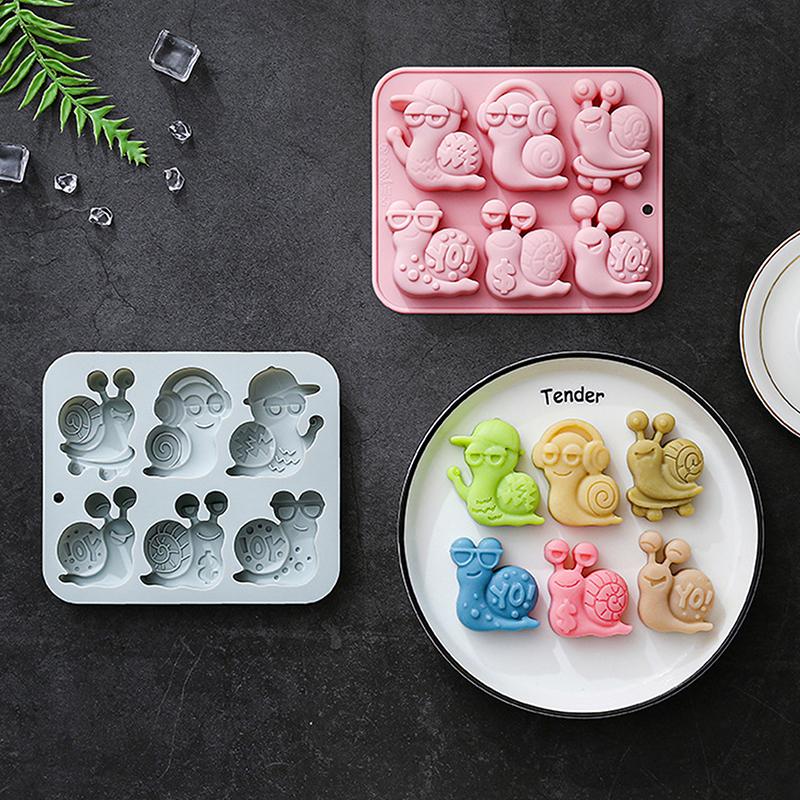 Schokoladenform Schnecke Silikonform für Kuchen Gummibärchen Wackelpudding Eiswürfel, Kuchen Dekoration Seifenform Silikon Backform
