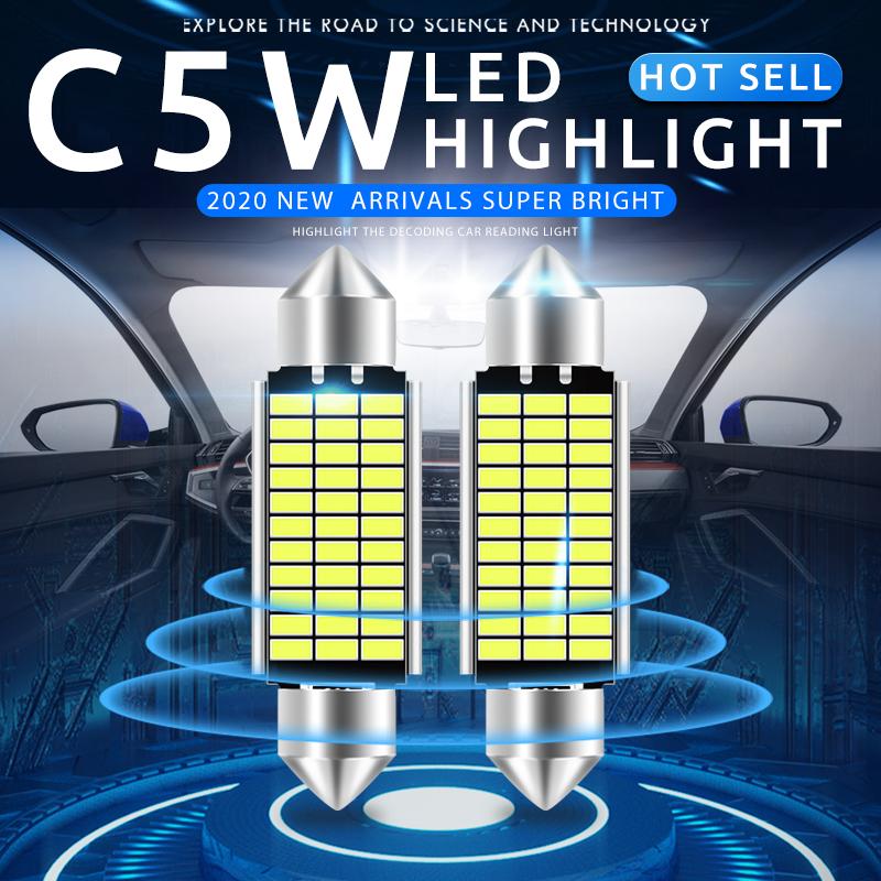 10x Led Festoon 41mm 39mm 36mm 31mm C5w Interior light Reading light Dome lights Canbus License plate light Camping light 12V