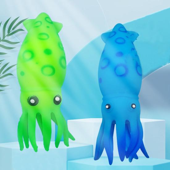 Stressball Süß Hohe Elastizität Tintenfischform Helle Farbe Tintenfisch Kneten Stressabbau Fidget Sensorisches Spielzeug Tägliche Nutzung
