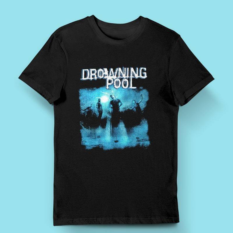 Drowning Pool Band Music Black Size S To 5XL Shirt Gift For Fan L