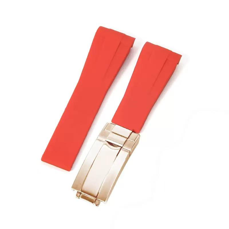 

Rolex Зелений Submariner Explorer GMT Daytona Yacht-Master Чорний Силіконовий Ремінець для Годинника, 20мм 20mm