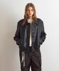 Aopt Leather Blouson Jacket - Black