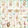 Wooden 3D Puzzle Animal Model Assembly Kit Easy to Includes and Perfect for picture book and DIY Easy to - assemble. cats, dogs, dolphins. decoration,