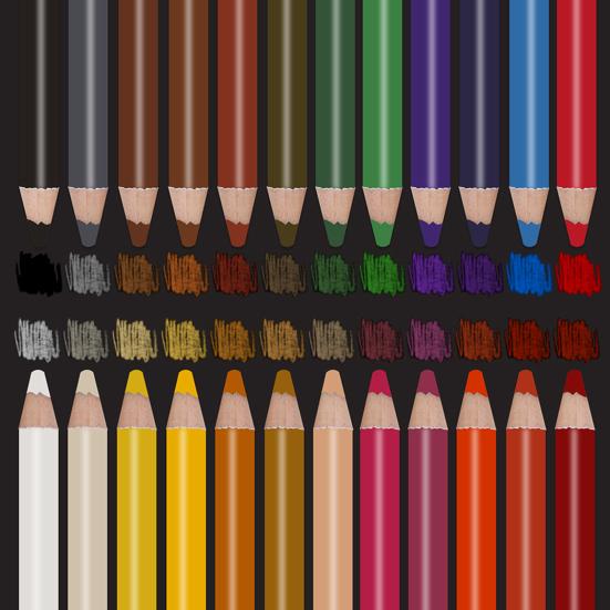 24Pcs Colored Pencil Professional Art Drawing Pencils Set Coloring Pencil Beginners Artists School