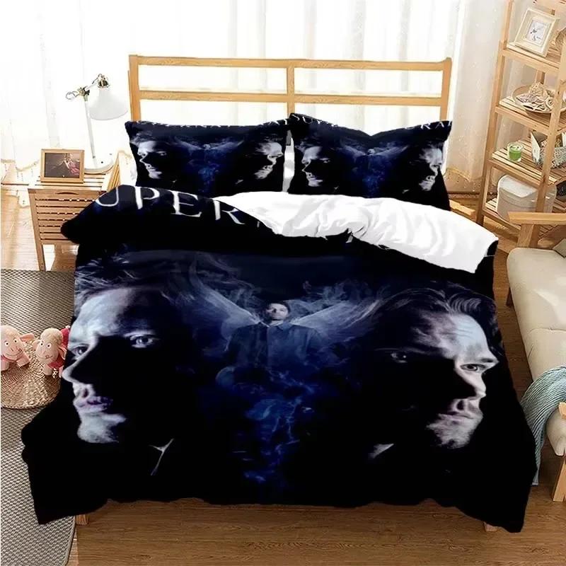 Supernatural 3D Printed Bedding Set Twin Full Queen King Size Amazing Theme Duvet Cover Set Bed Linens Comforter Bedding Sets