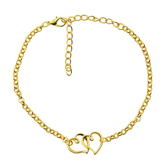 

Стильный женский ножной браслет, изысканный, устойчивый к порче золотистый