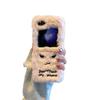 Korean Plush Angry Expression Mobile Phone Case Is Suitable for Samsung Zflip6 Trend 5th Generation Folding Protective Case 4/3 Autumn and Winter