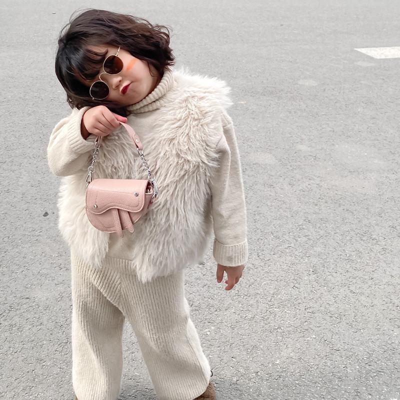 Small Bag Childrens Saddle Handbag Stylish Crossbody Bag Clothing Bag Accessory