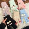 Funny Monster Finger Touch Screen Plush Knitted Gloves Cute Winter Knitted Gloves Warm Thickened Velvet Split Finger Gloves
