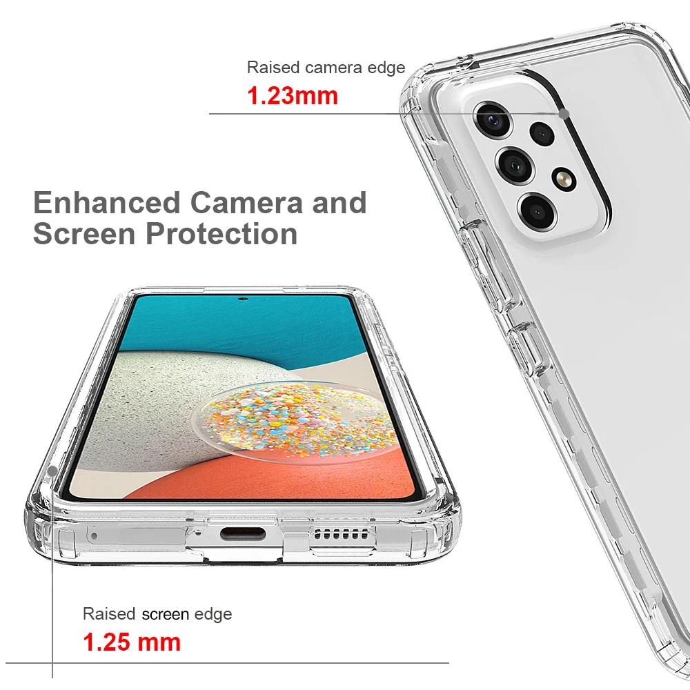 Transparent Shockproof Case for Samsung Galaxy S25 FE A17 A56 A55 A36 A16 5G A35 A14 A54 A34 A15 S25 Edge S24 S22 S23 Ultra Plus