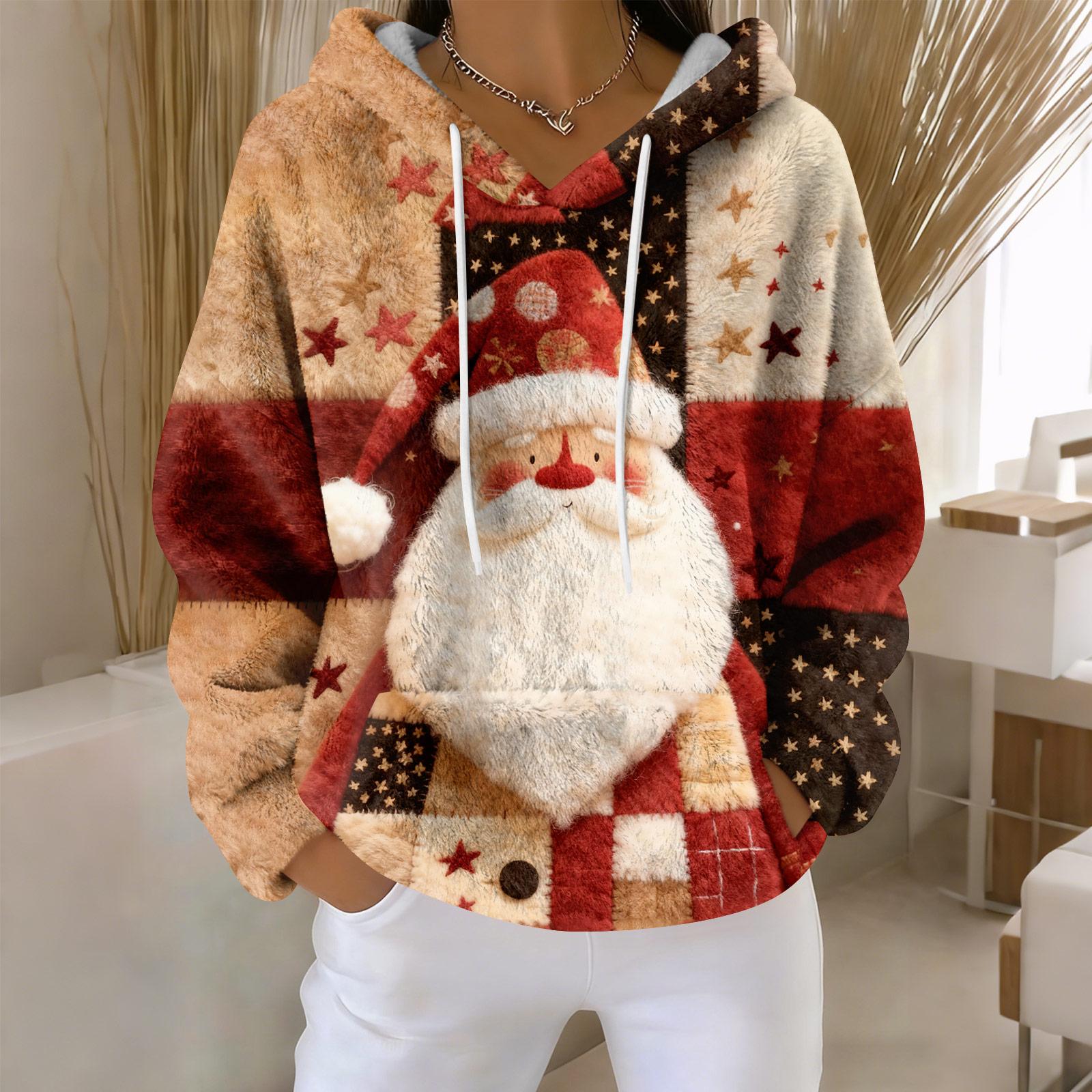 

Толстовки для женщин оверсайз зимние плюшевые милые свитшоты пуловер модная осенне-зимняя одежда L