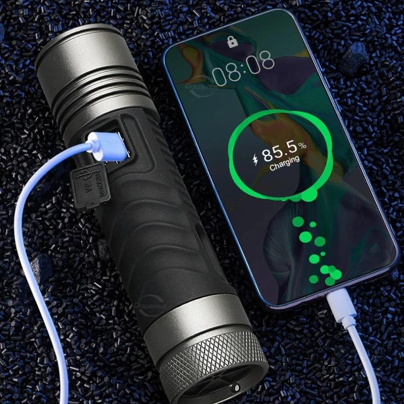 Most Powerful Flashlight XHP360 LED Camping Lantern Super Bright Long Range Flashlights Dimmable Rechargeable Lamps For Outdoor