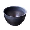 Umekichi Bonsai 4 Round Bonsai Matte Gold and Shigaraki Suitable for Tuberous Approximately Supplies, No. Pot, Black, Ware, Wildflowers, Houseplants,