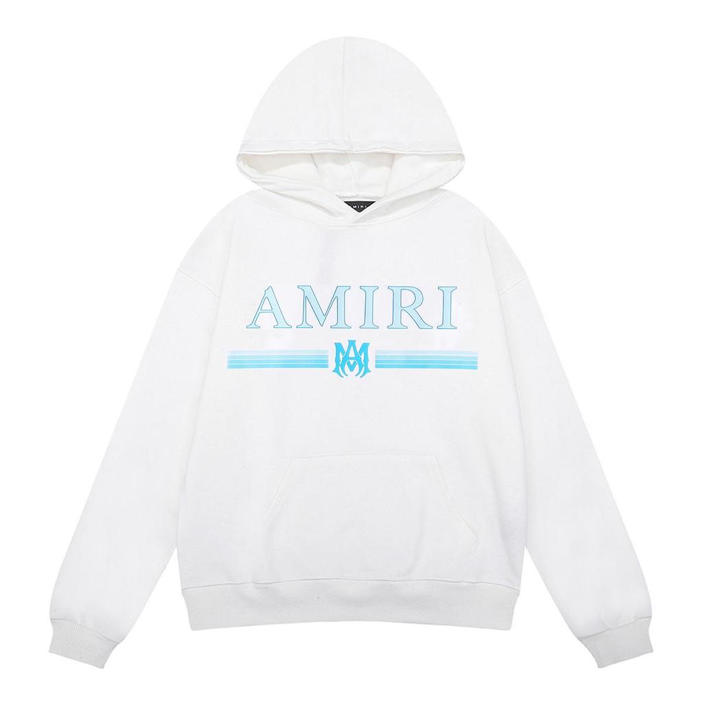 Amri Design Unisex Hooded Sweatshirt with Letter Print - Trendy European & American High Street Style