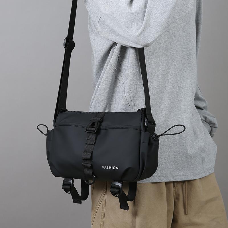 Casual Large Capacity Men's Crossbody Bag Outdoor Travel Nylon Material Water-Resistant Membrane Urban Minimalist Style