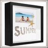 Deep box 3D frame 24.5x24.5 for moss handicrafts for photos, black