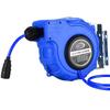 Retractable Air Hose Reel with 12*8MM Braided PU Hose for Pneumatic Tools and Car Detailing