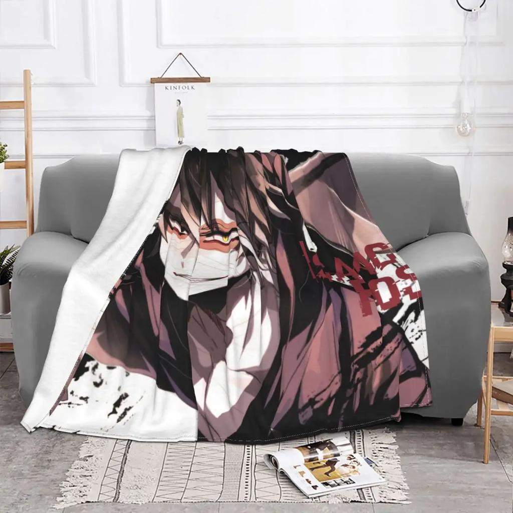 Angels Of Death Isaac Blankets Fleece Textile Decor Satsuriku No Tenshi Anime Soft Throw Blanket for Bedding Bedroom Bedspread