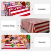 Weihnachtsfeier Tischdecke Picknick Foto Requisiten Neu Zirkustuch Streifenmatten