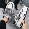 Herren-Sneakers 2025 Frühling Herbst Bequem Schnürschuh Rutschfest Abriebfest Plateau Skateboard-Schuhe Outdoor-Sportschuhe