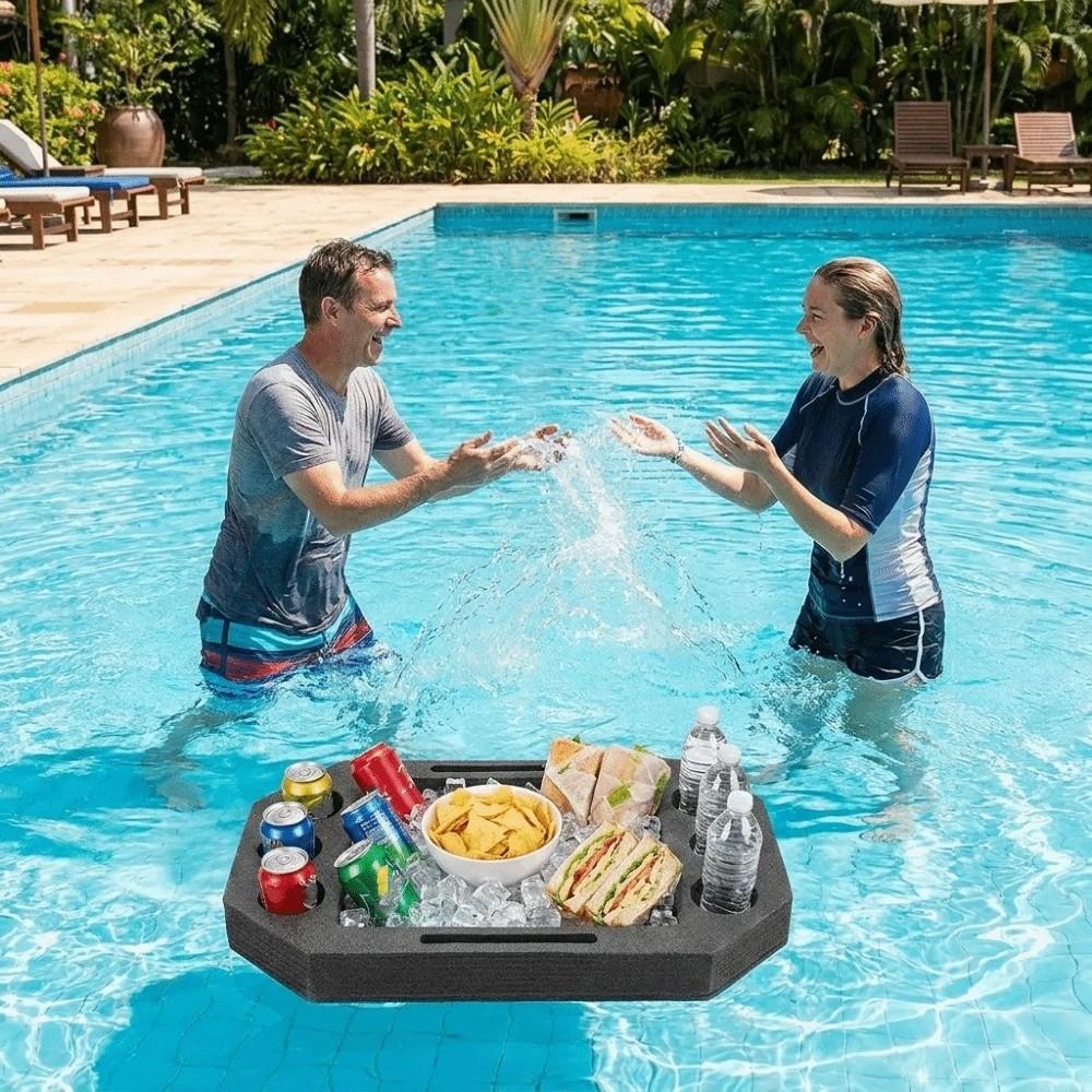 Waterproof Floating Drink Rack Multi-Hole Pool Drink Float Creative Drink Floating Tray Party