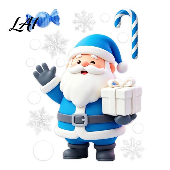 Snowman Glass Stickers Christmas Static Window Clings Reusable with Santa Claus Festive Home Decor Xmas Tree Patterns Removable Decals for