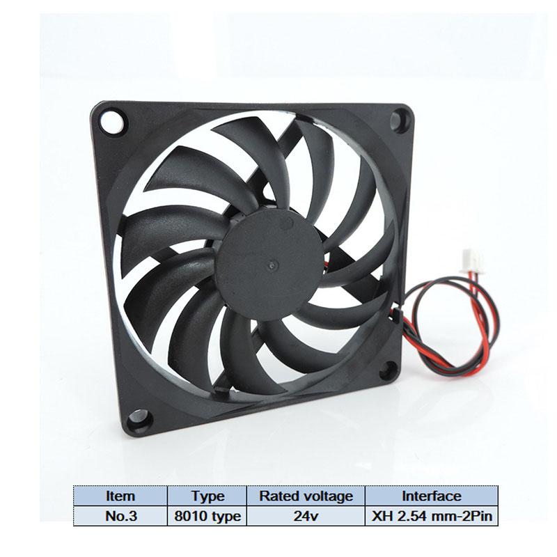 DC 5V 12v 24V 8cm 8010 8015 8025 3pin 4pin xh 2,54 Bezkartáčový chladicí ventilátor 80x25mm Chladič Radiátor 80x10 80*15 Pro PC Case GPU