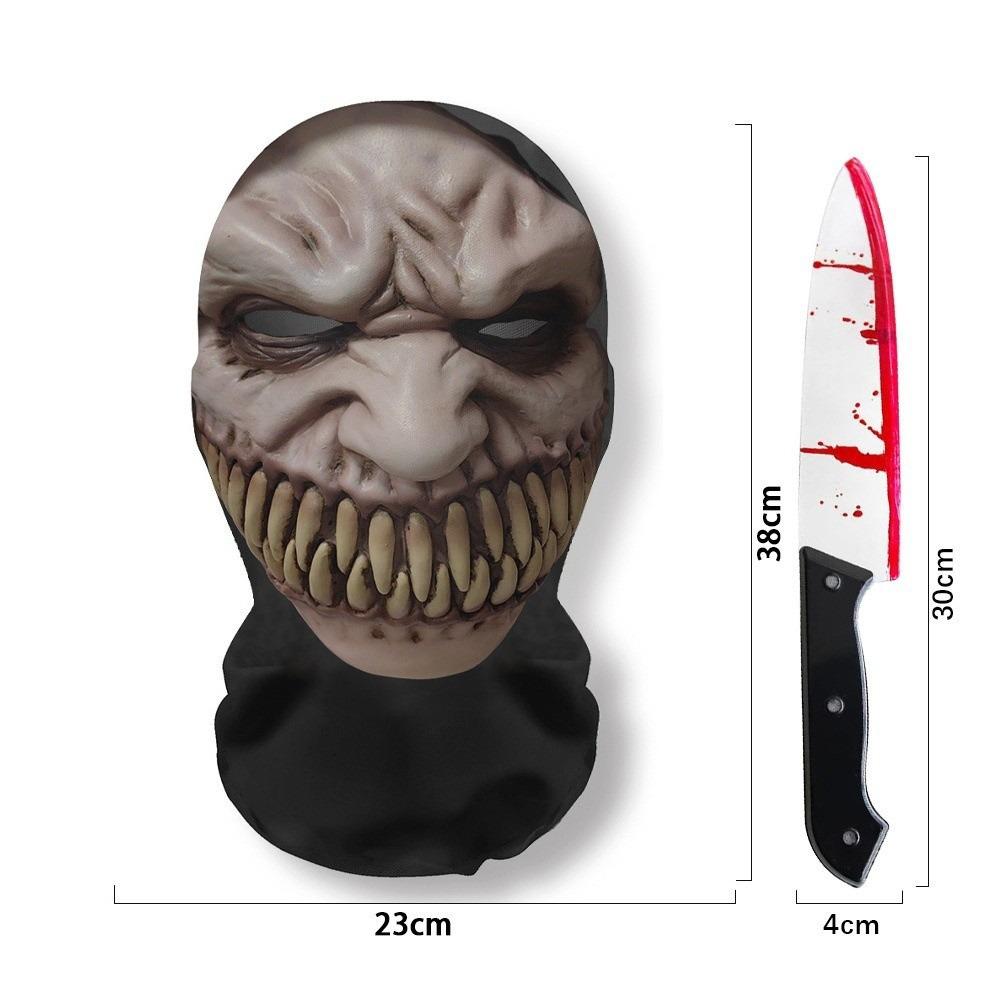 Scary Design Cosplay Mask Stretch Mesh Horror Mask Ghost Face Full Face Mask Performance Show