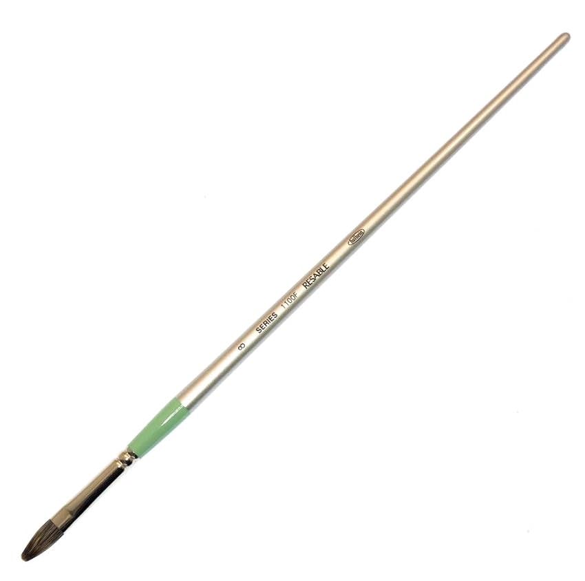 

Holbein Paint Brush Resable 1100R Round 8 105536 Oil/Acrylic (Badger Blend) No.