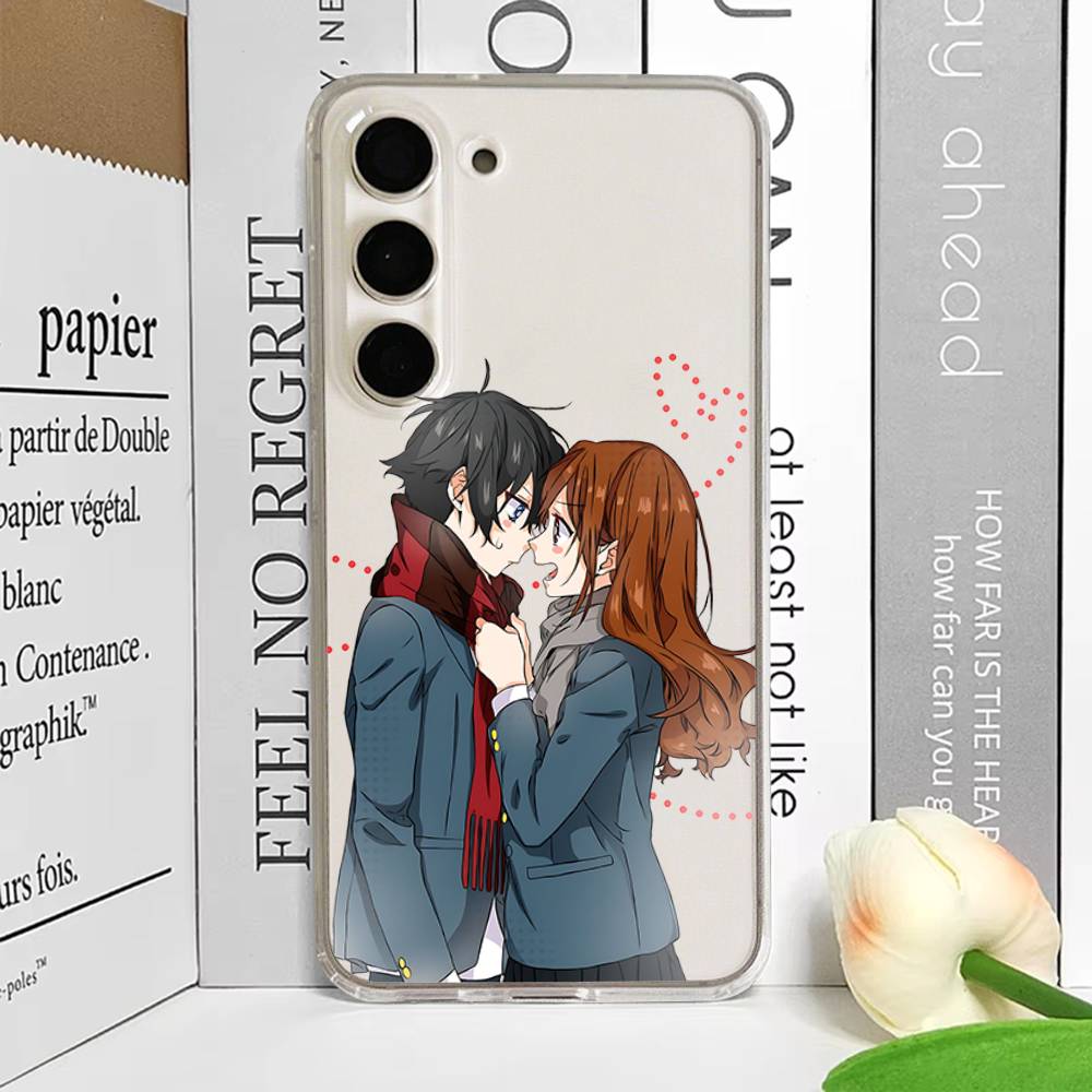 Cute Anime Horimiya For Samsung Galaxy A52 A12 A51 S21 Edge S22ULTRA S23 S20LITE Plus Ultra Transparent Cover