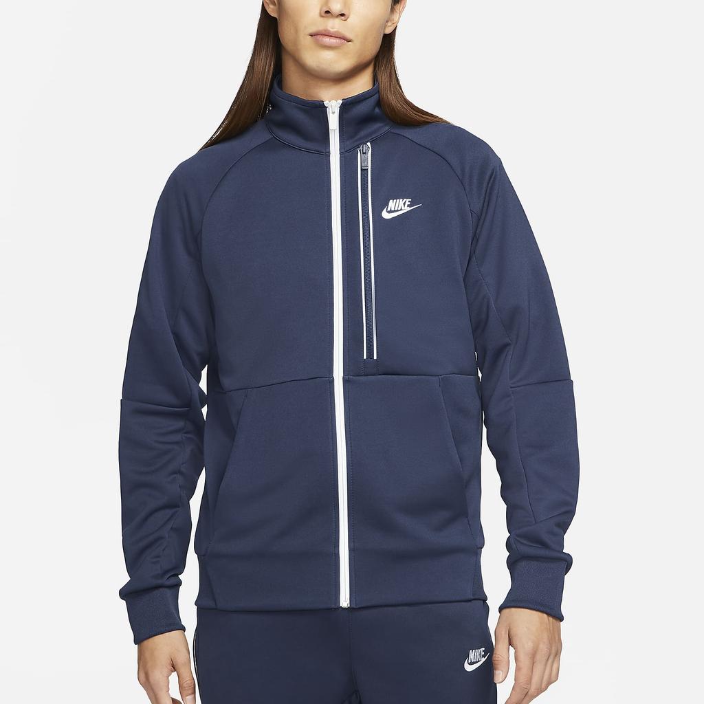 Nike Solid Color Stand Collar Printed Jacket Men Jackets DA0004-410