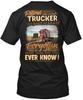 Retired Trucker T-Shirt Made In the USA Size S To 5XL