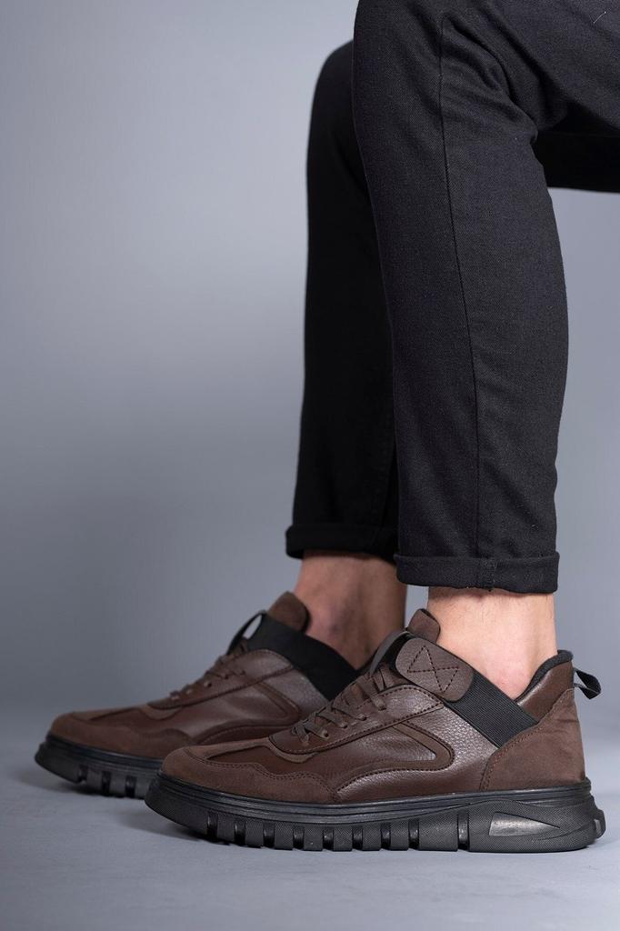 Pánské módní boty z umělé kůže na plochém podpatku černé lodičky