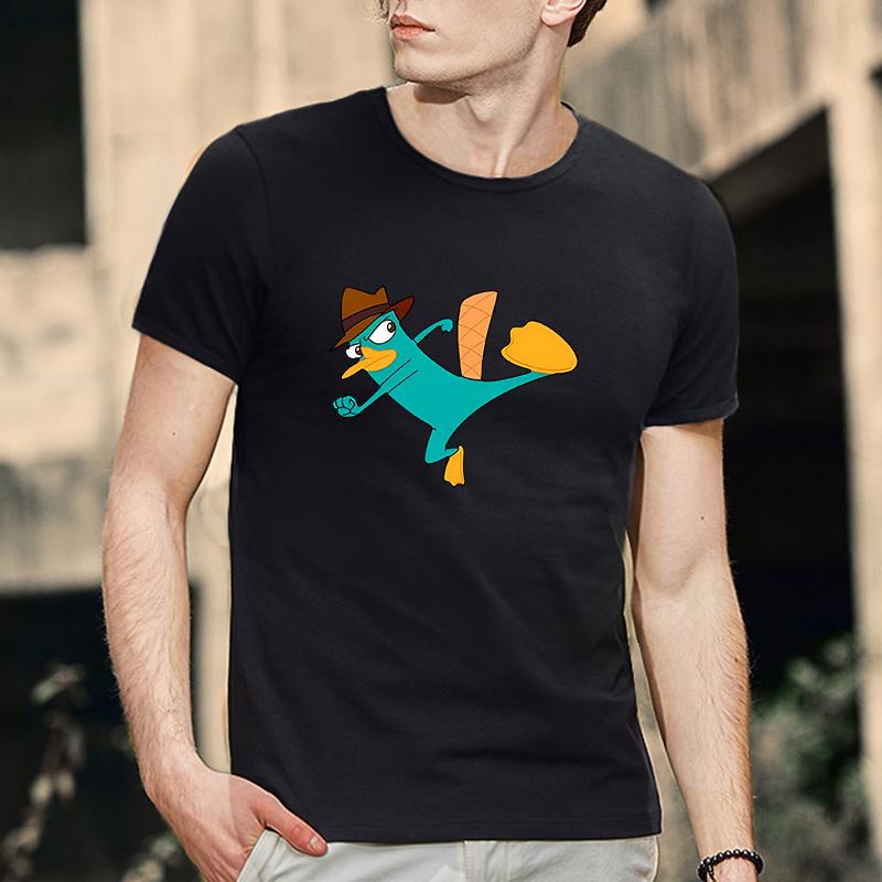 Phineas En Ferb 2026 Katoenen T-shirt Streetwear Korte Mouw T-shirts Mannen Vrouwen T-shirt Kleding Tops