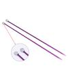 2 Pcs Aluminum Single Point Knitting Needles Pins Straight DIY Weaving Tool