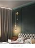 Elegant Brass Crystal Wall Lamp for Bedroom, Living Room, Staircase, or Corridor